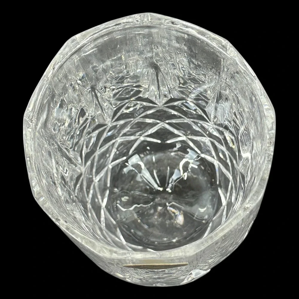 VTG‎ European Collection 24% Lead Crystal Tumbler Glass Yugoslavia Diamond Cut